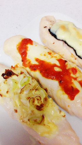 簡単10分☆お弁当に♩ささみのチーズ焼き
